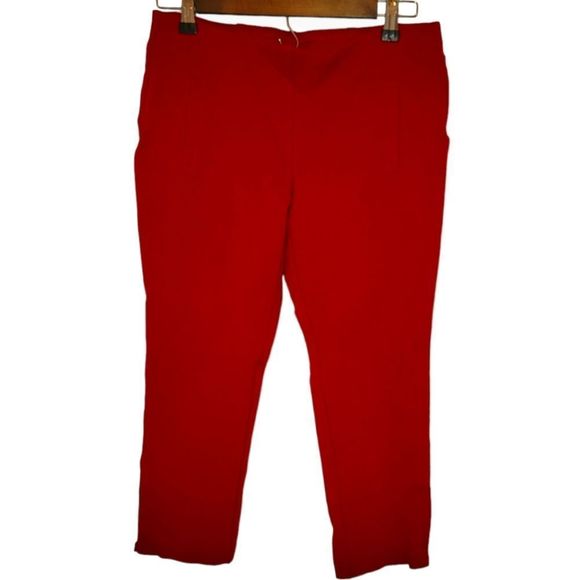 Chico's Pants - Chico's Women's Maroon Stretch Capri's Size 0 Petite